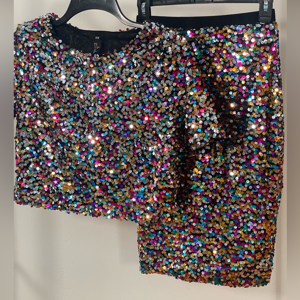 H&M Multi Color Sequin Set - image 1
